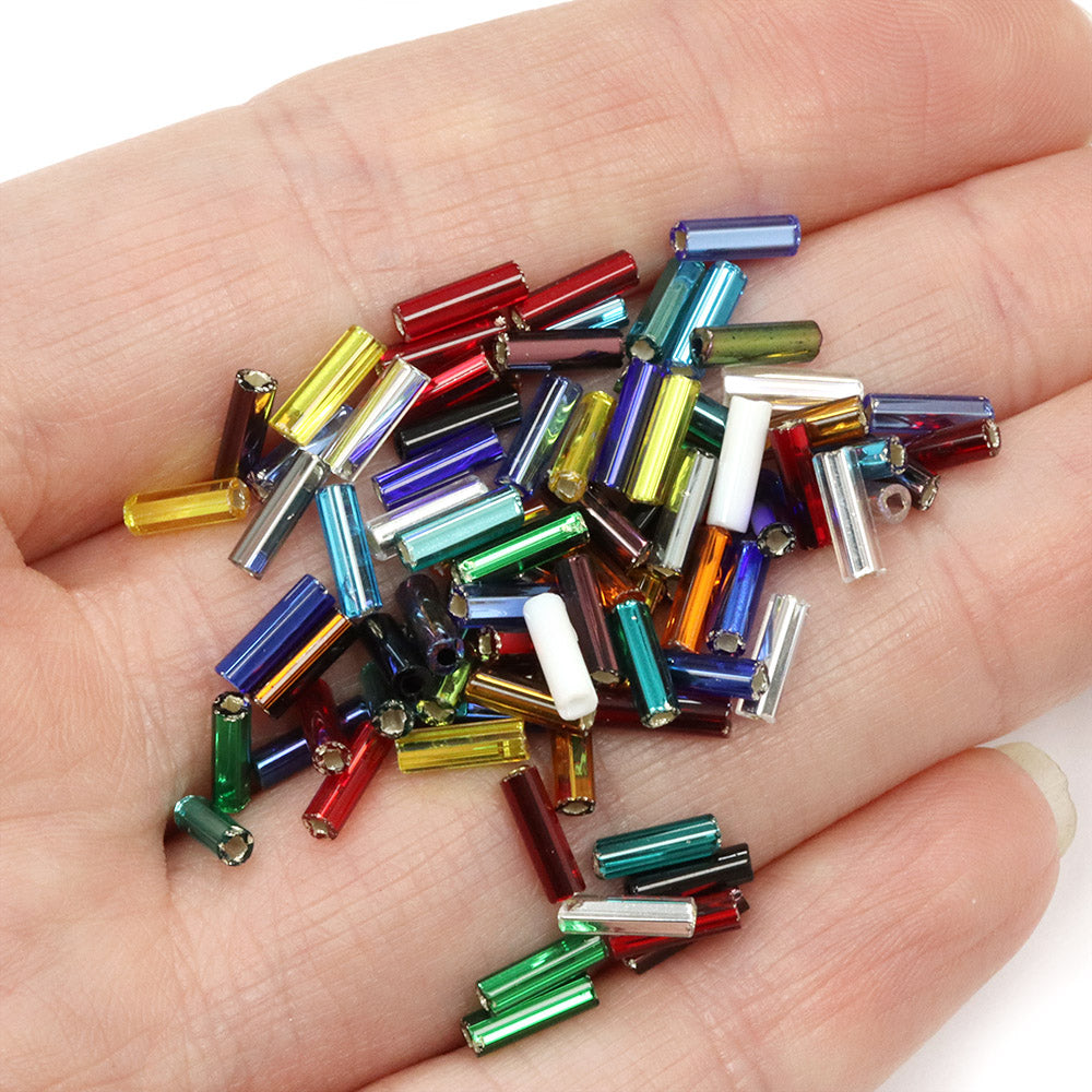 Bugle Bead Mix 6.6mm  - Pack of 50g