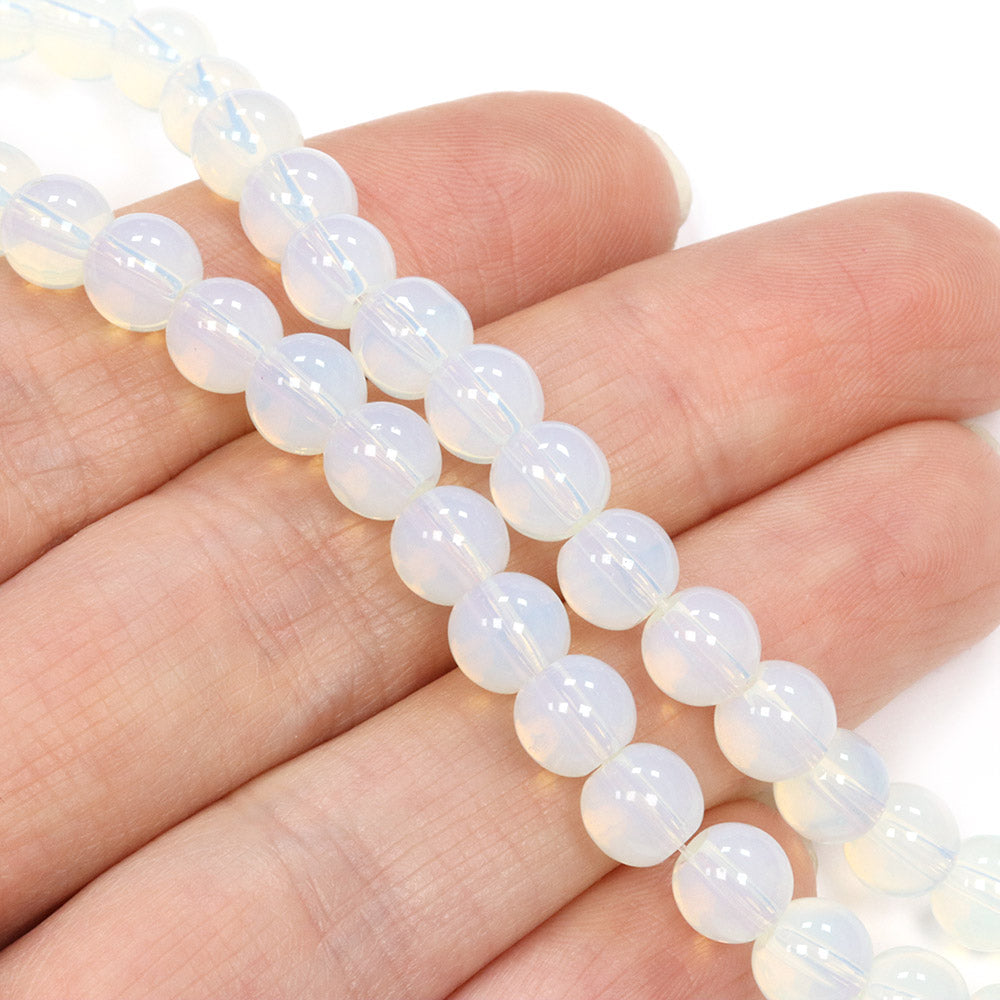 Glass Round Clear 6mm - 1 String