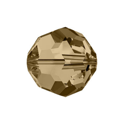 Swarovski 8mm Round Crystal Golden Shadow - Pack of 1