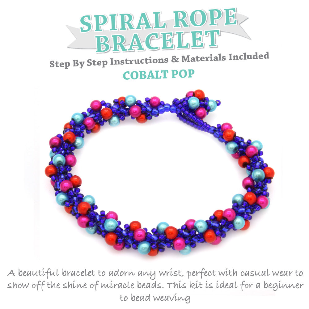 Cobalt Pop Spiral Rope Bracelet Kit