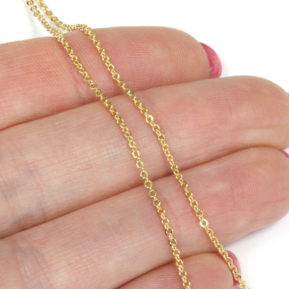Fine Trace Chain 18 Gold Plated - Pack of 1