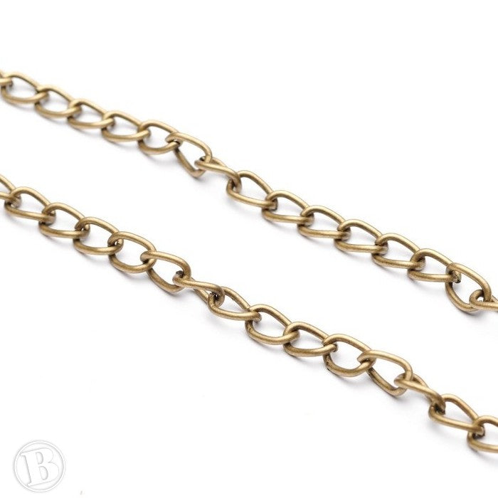 Heavy Chain Antique Gold Metal 4.5mm-Pack of 1m