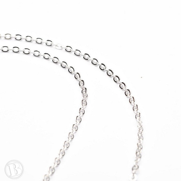 Trace Chain Silver Plated Metal 2mm-Pack of 10m
