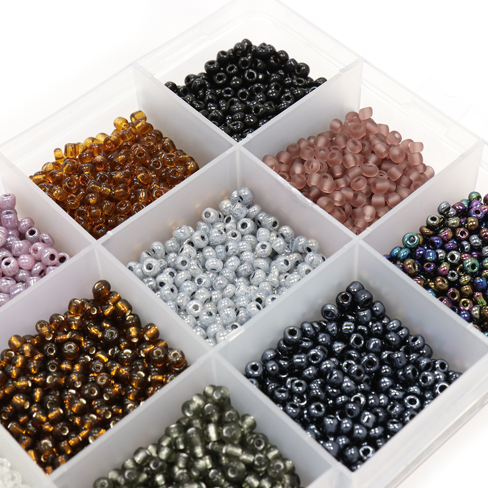 Glass Seed Beads Box Monochrome 174x100mm - Pack of 1