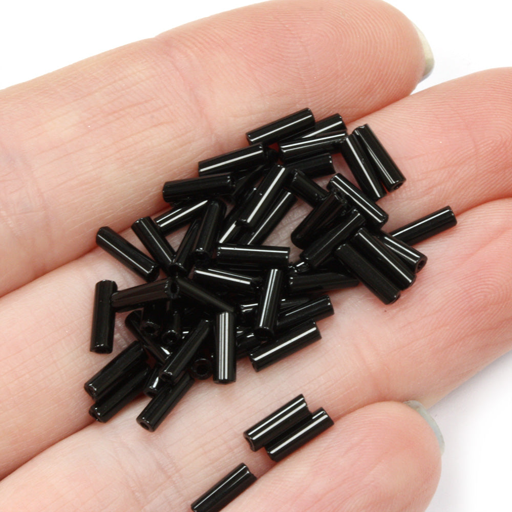 Black 6.6mm Bugle Opaque - Pack of 5g