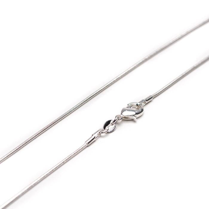 Snake Chain Silver Plated 18 - Pack of 10