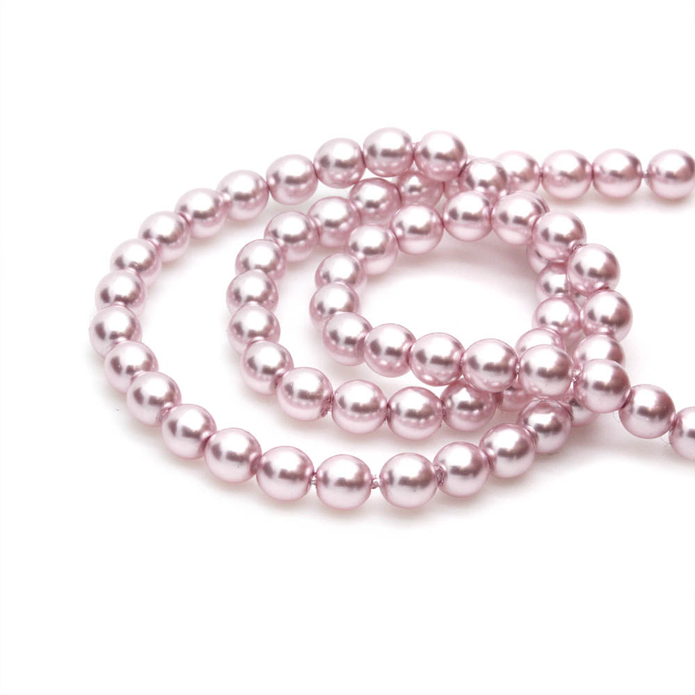 Pearl Barely Pink Glass Round 4mm-Pack of 200