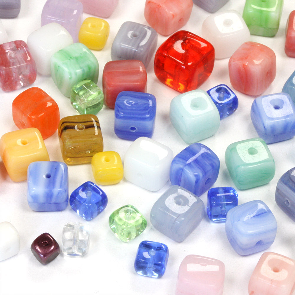 Pressed Glass Mix Cube - Pack of 50g