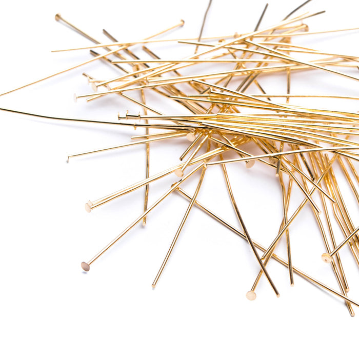 Headpin Gold Plated Metal 2-Pack of 12