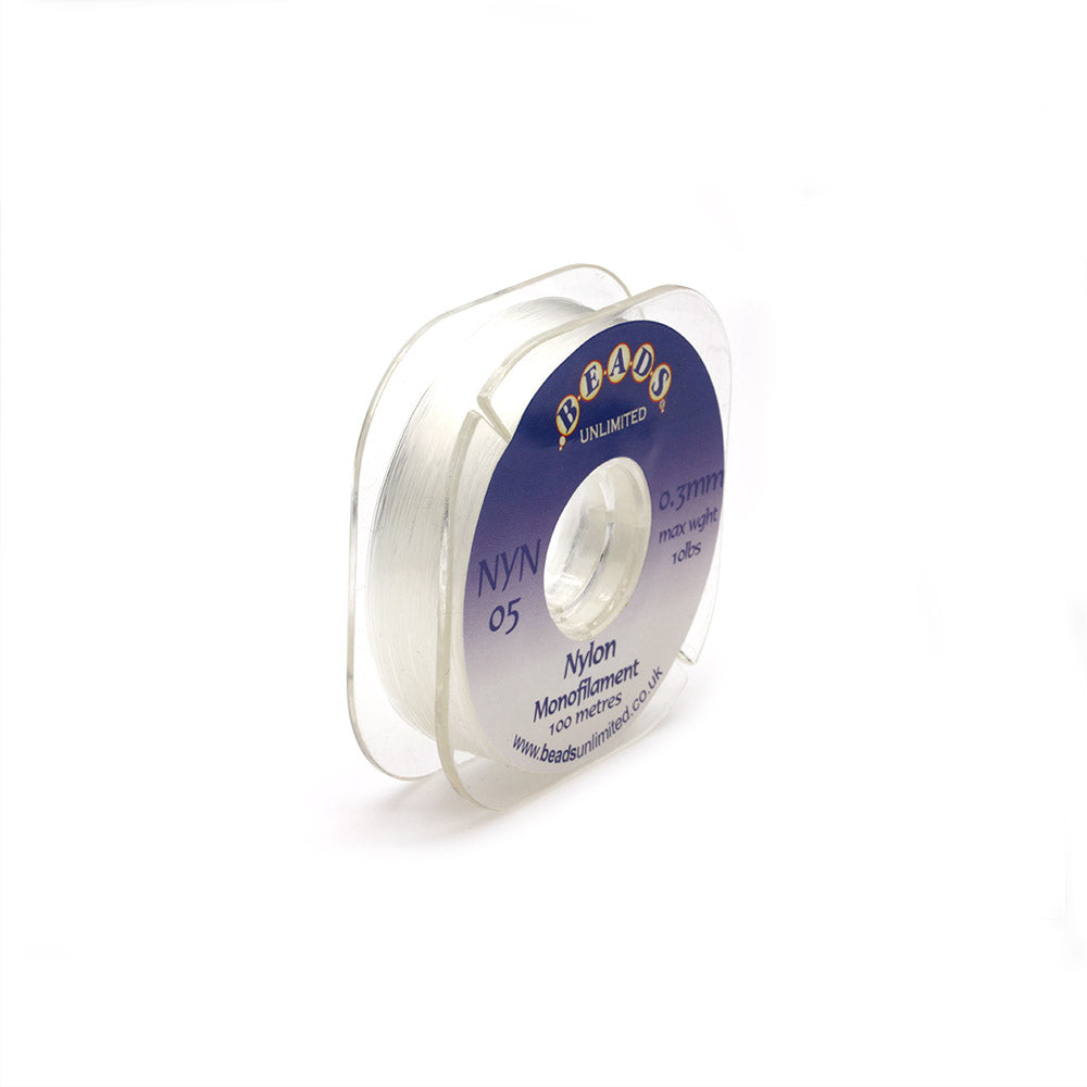 Nylon Thin Clear Nylon 0.3mm-Pack of 10m