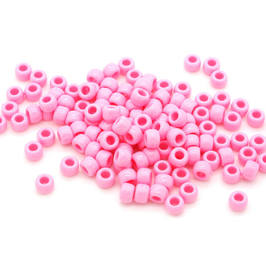 pale pink plastic pony beads