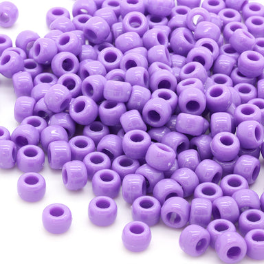 lilac plastic pony beads