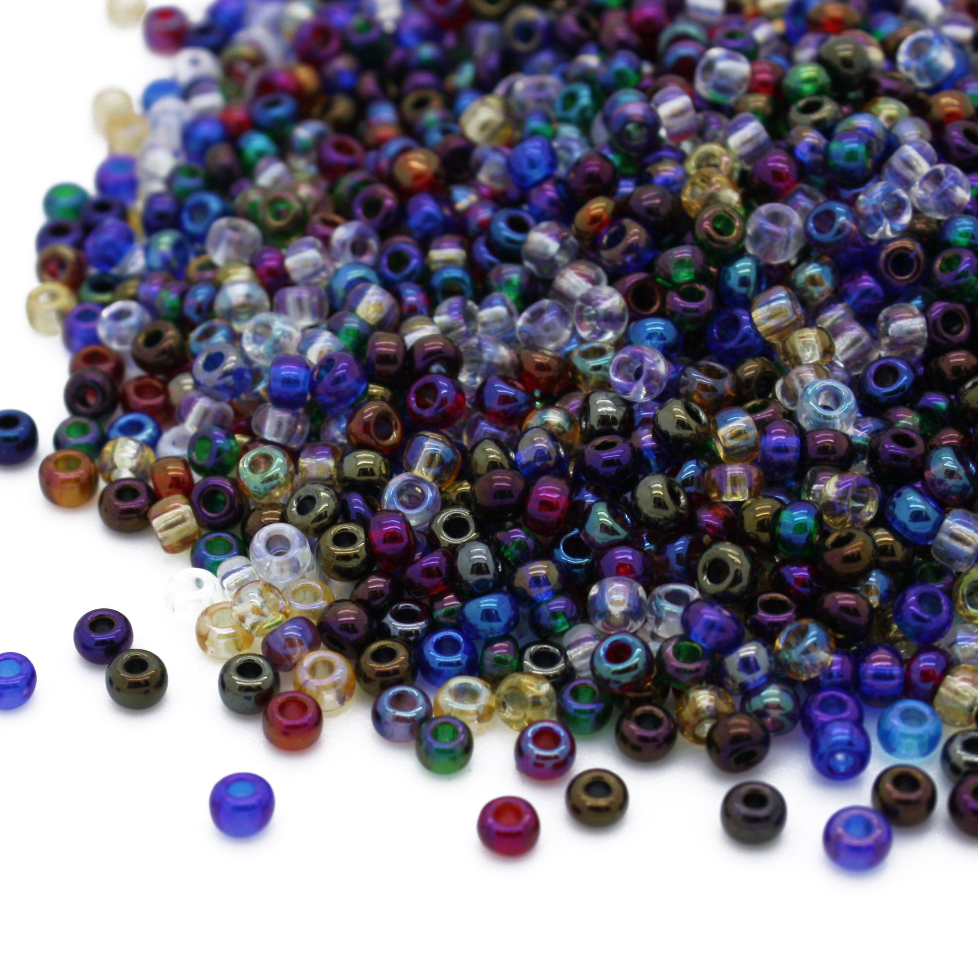 Rainbow Czech Mix Glass Rocaille/Seed 8/0-Pack of 100g