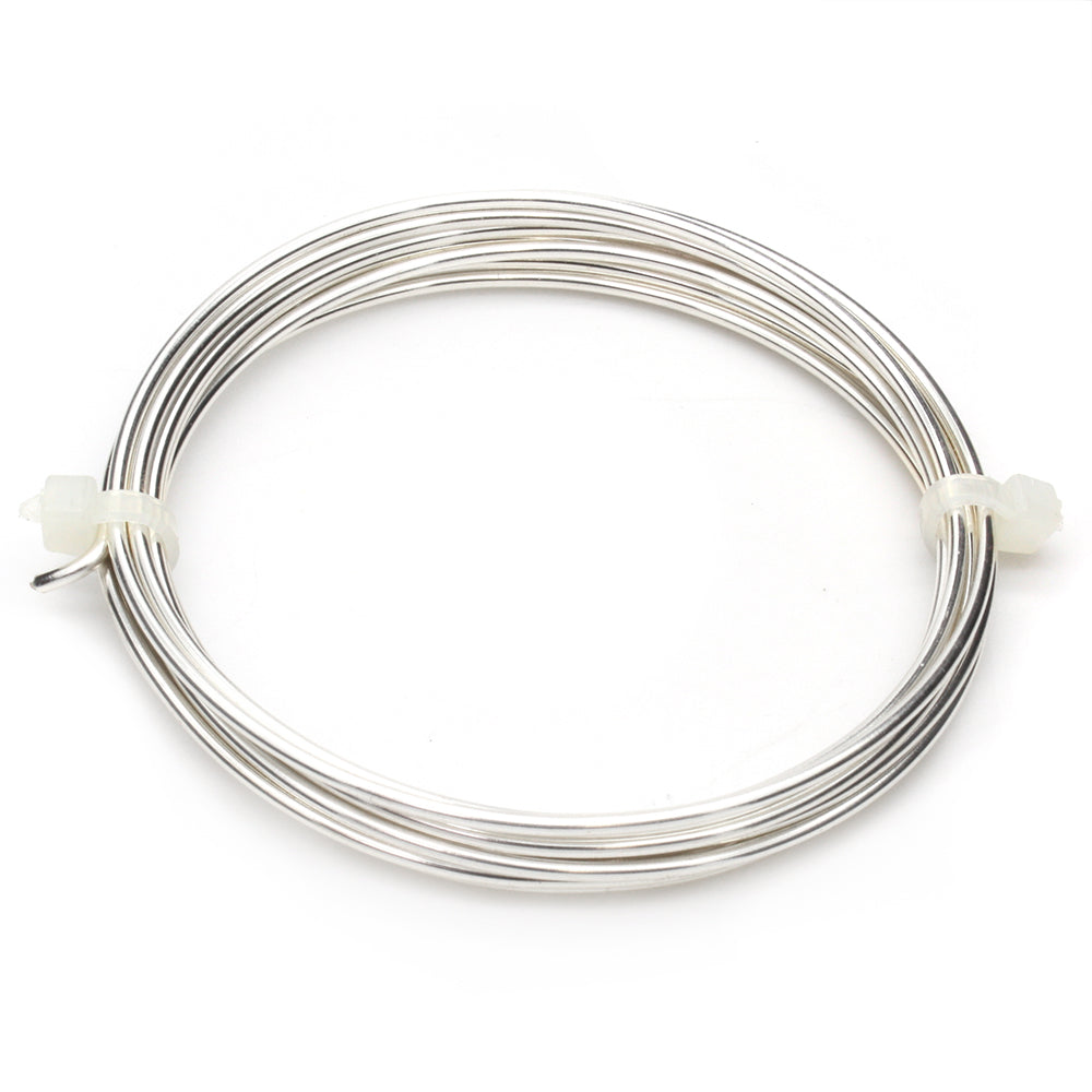 Silver Plated Wire 1.5mmx1.75M-Pack of 1.75m