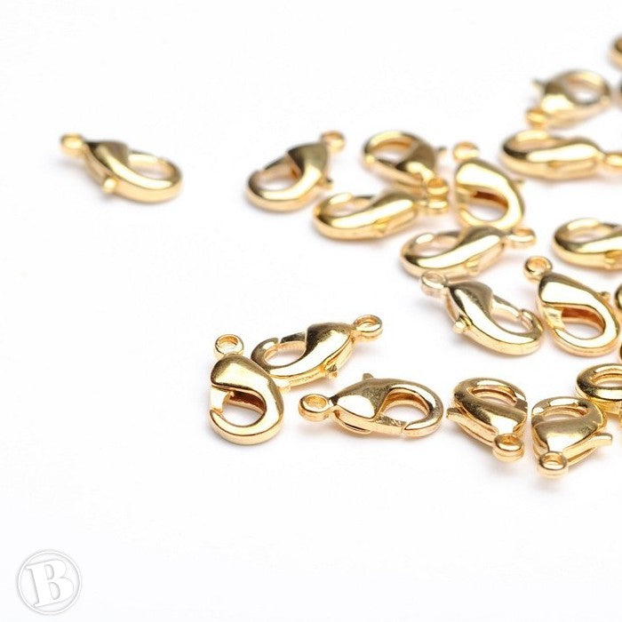 Trigger Clasp Gold Plated 12x6mm-Pack of 20
