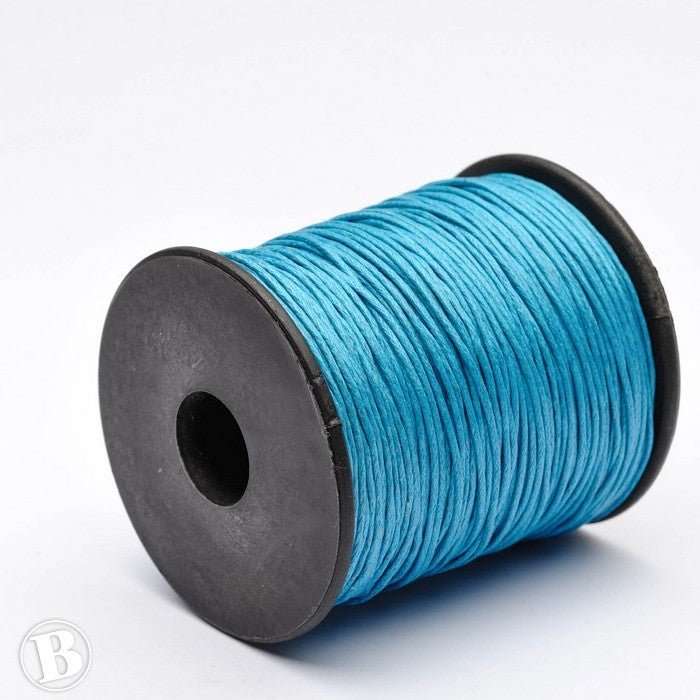 Waxed Turquoise Cotton 1mm-Pack of 100m