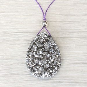 Free Instructions: Drusy Drop Necklace