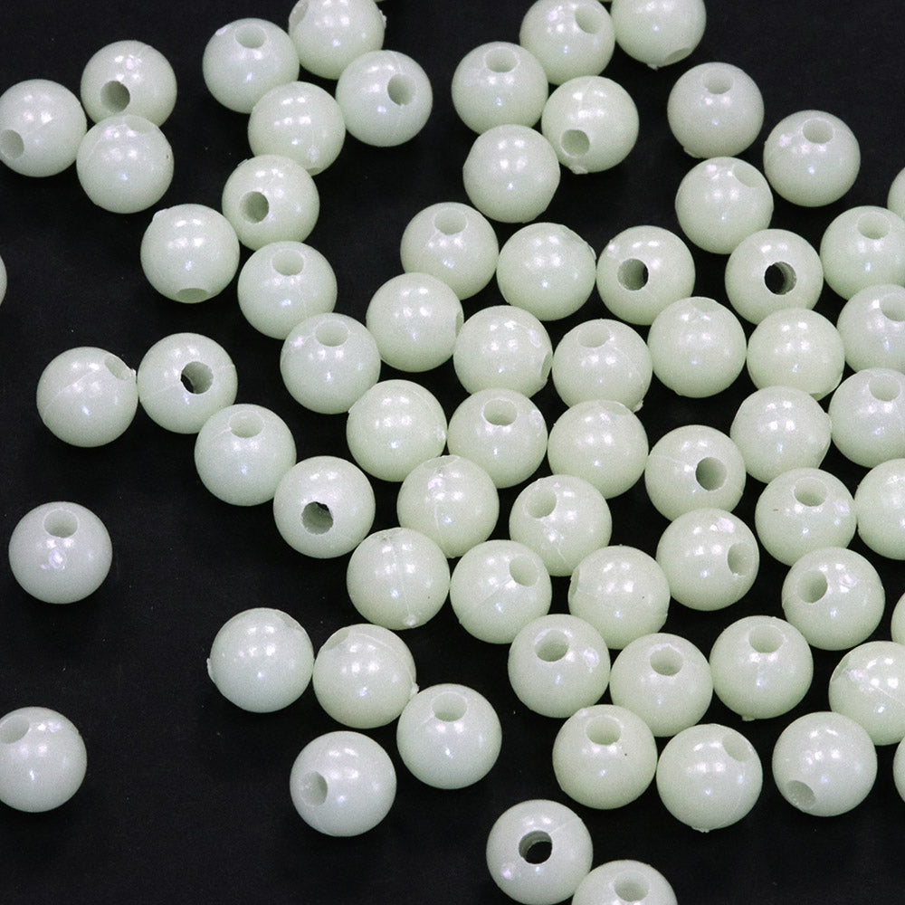 Acrylic Glow in the Dark Rounds 6mm - Pack of 200