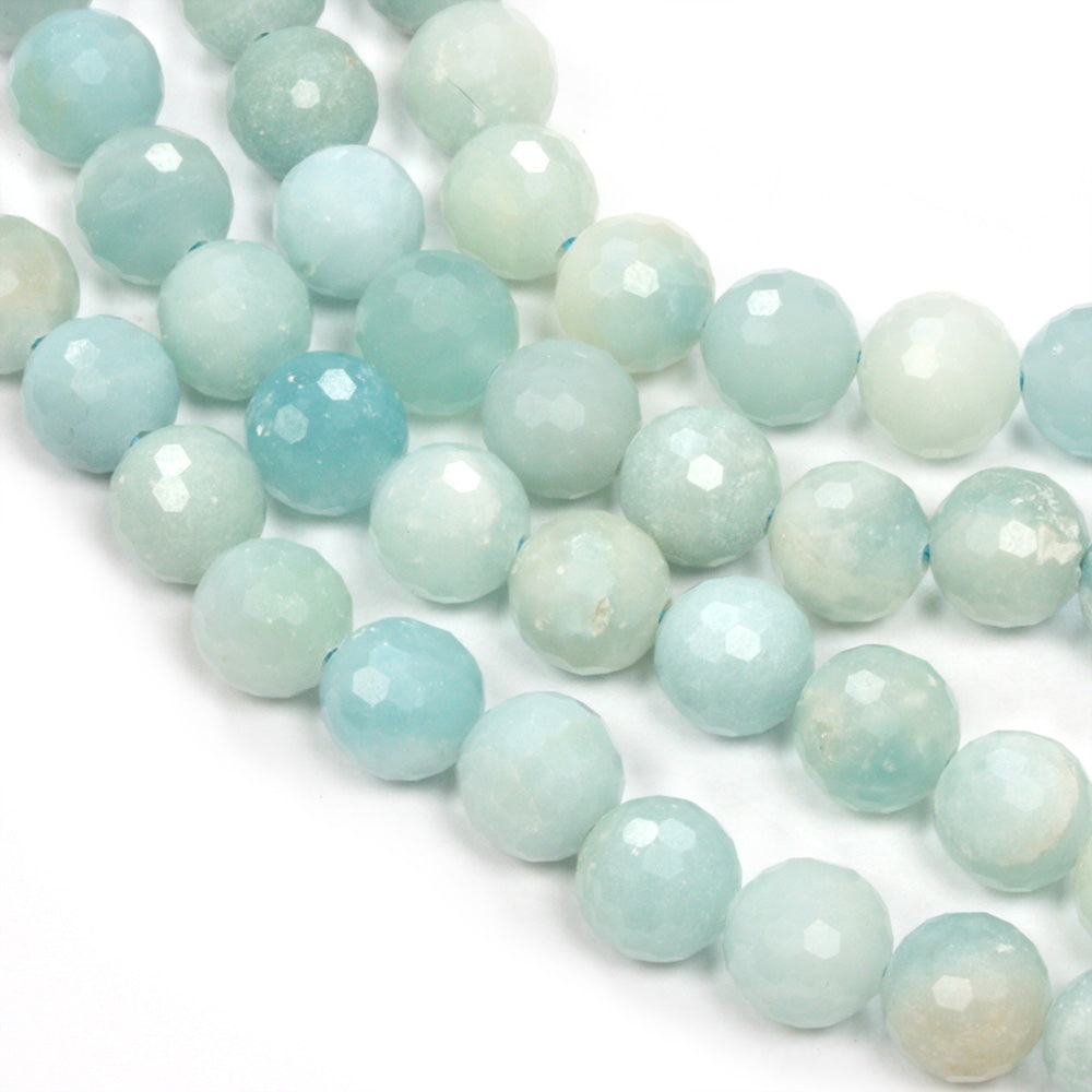 Amazonite Faceted Rounds 8mm - 35cm Strand