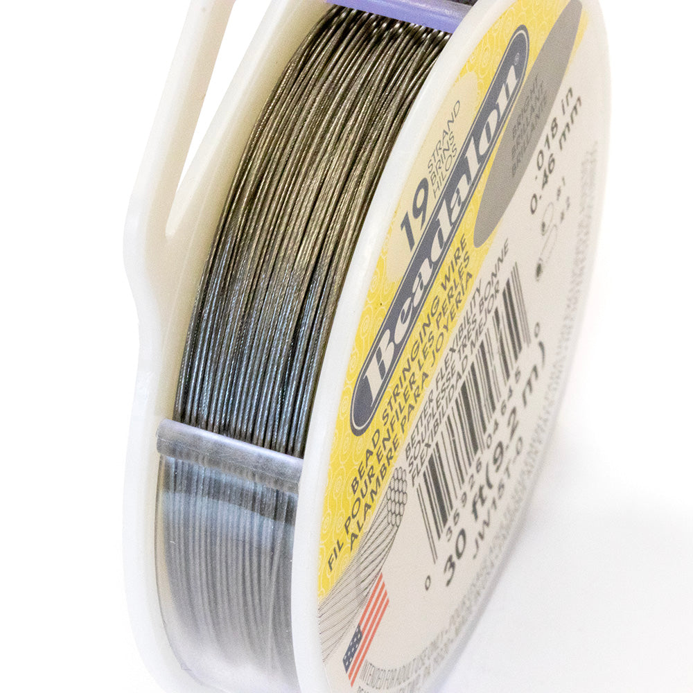 Beadalon Bright 0.18" Beading Wire 19 Strand - Reel of 9m