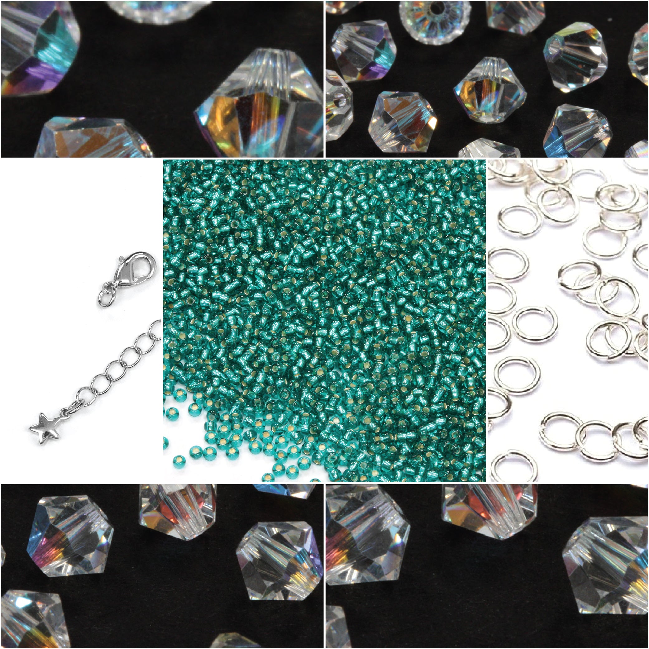 Crystal Netting Crystal AB Bracelet Bundle