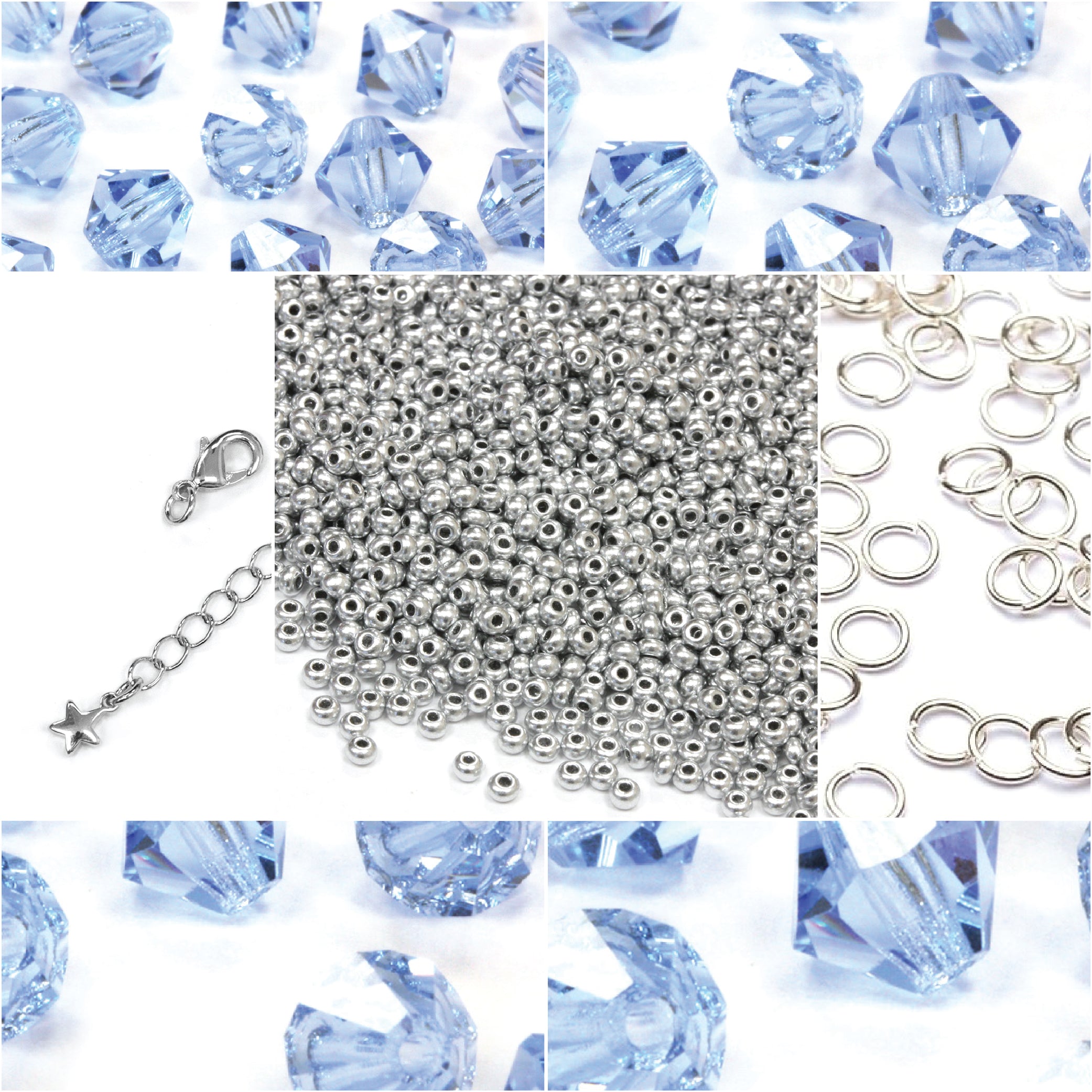 Crystal Netting Sapphire Bracelet Bundle