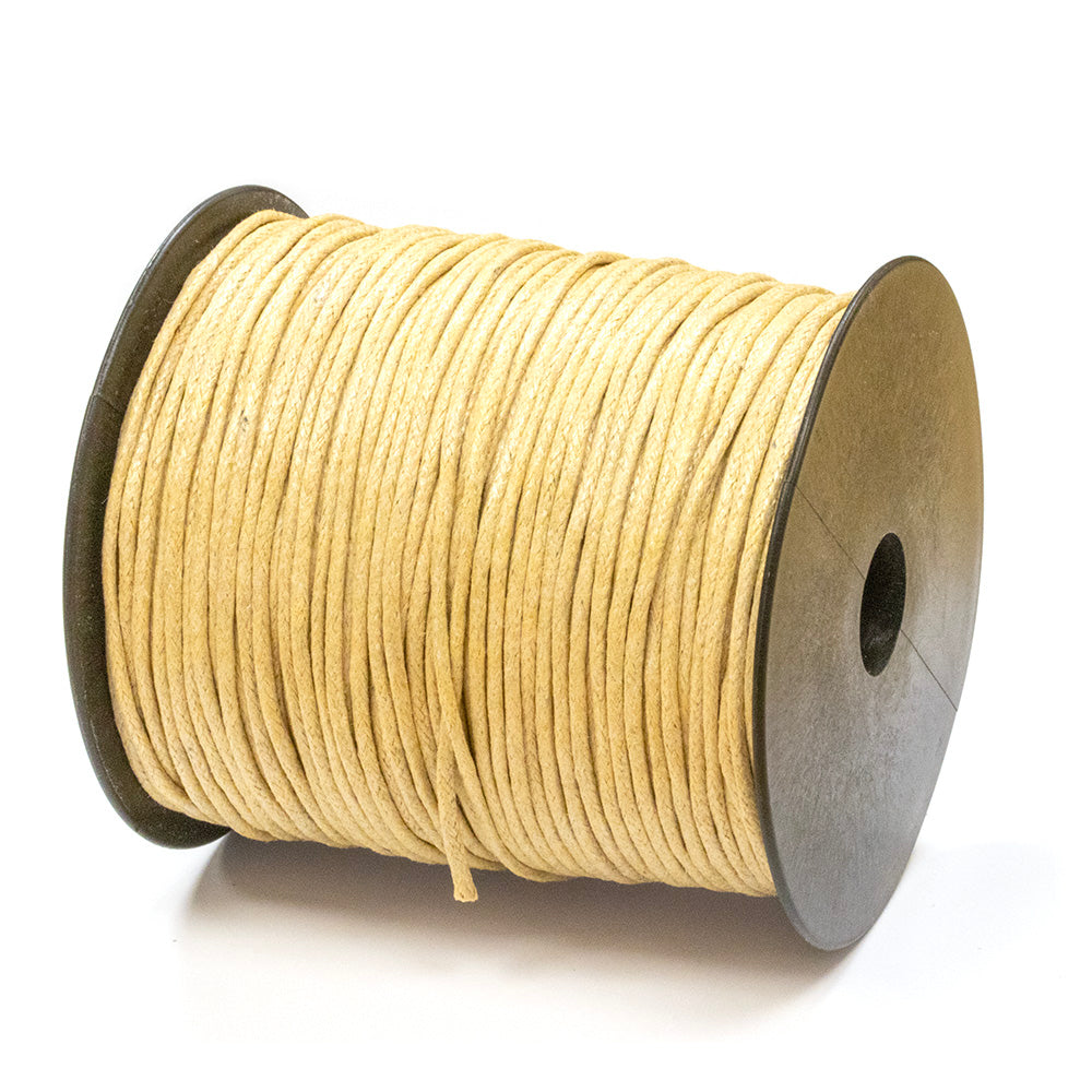Natural Cotton Cord 2mm - Reel of 100m