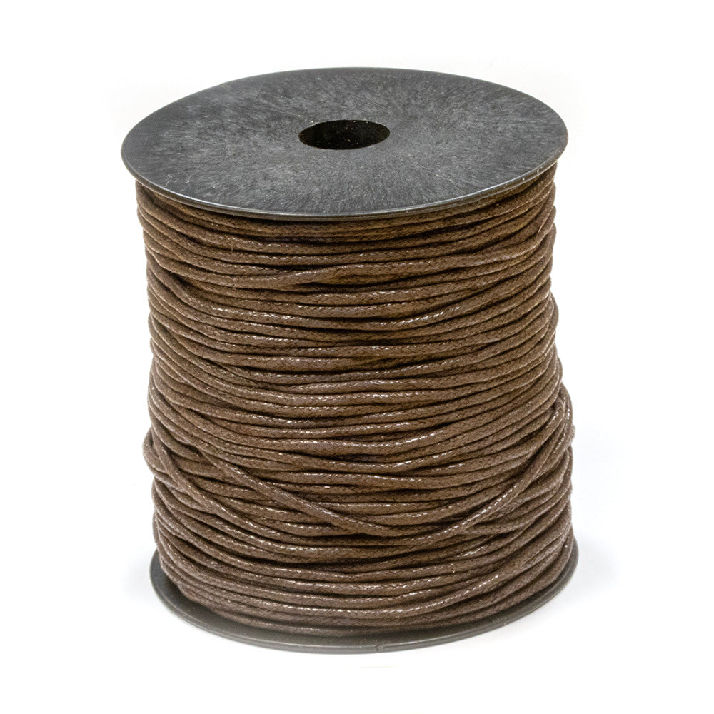 Brown Cotton Cord 2mm - Reel of 100m