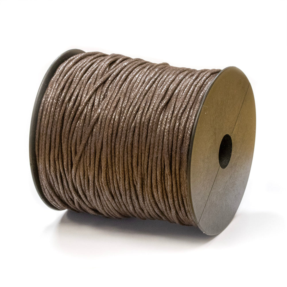 Brown Cotton Cord 2mm - Reel of 100m
