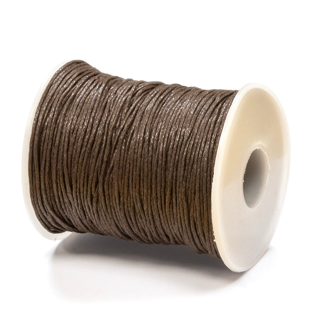 Brown Cotton Cord 1mm - Reel of 100m