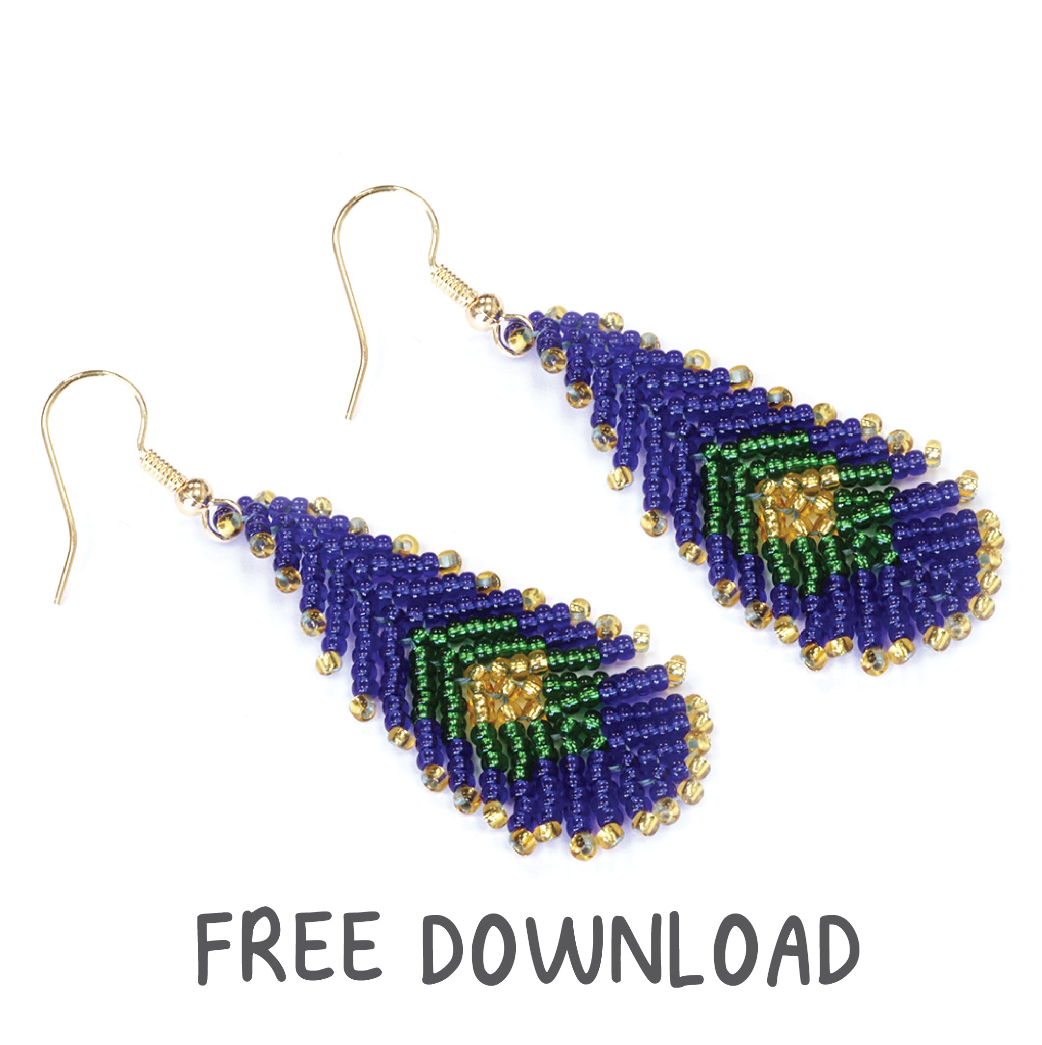 Feather Earrings Downloadable Instructions
