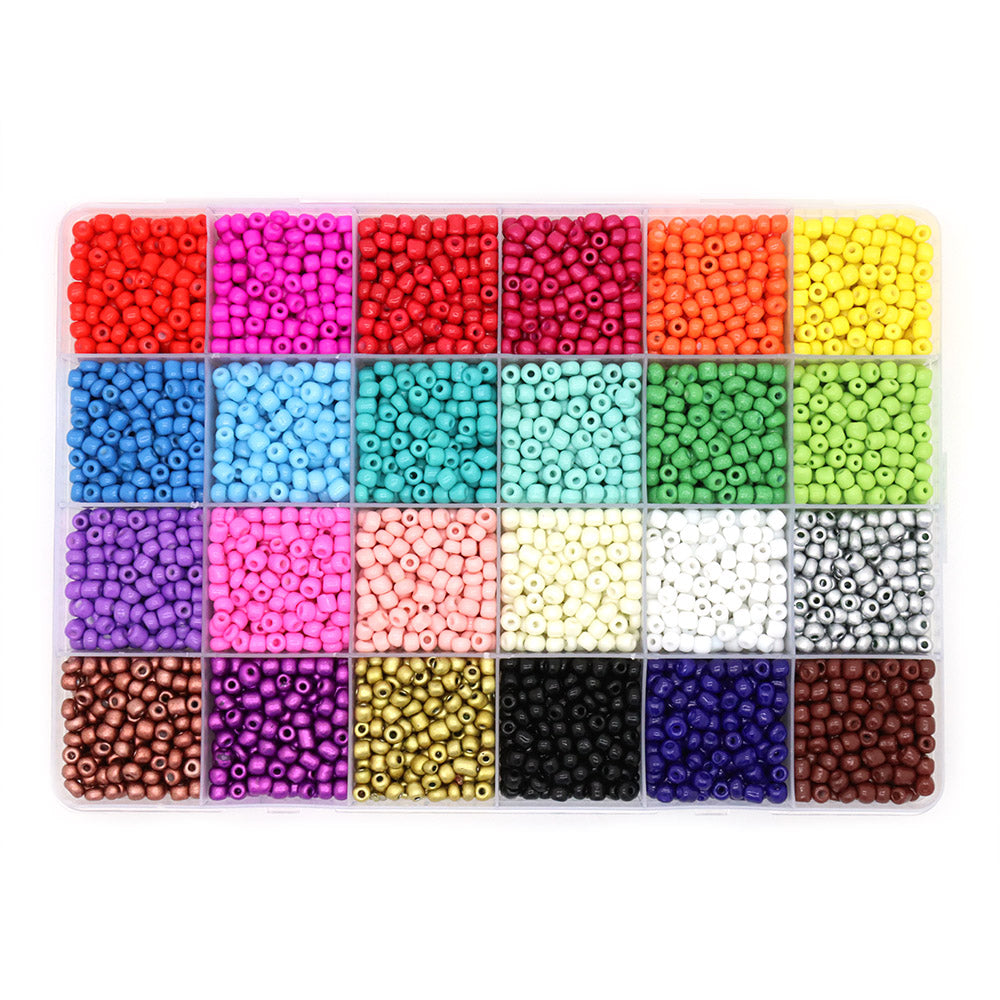 Glass Seed Beads Box 4mm Mix - Pack of 1
