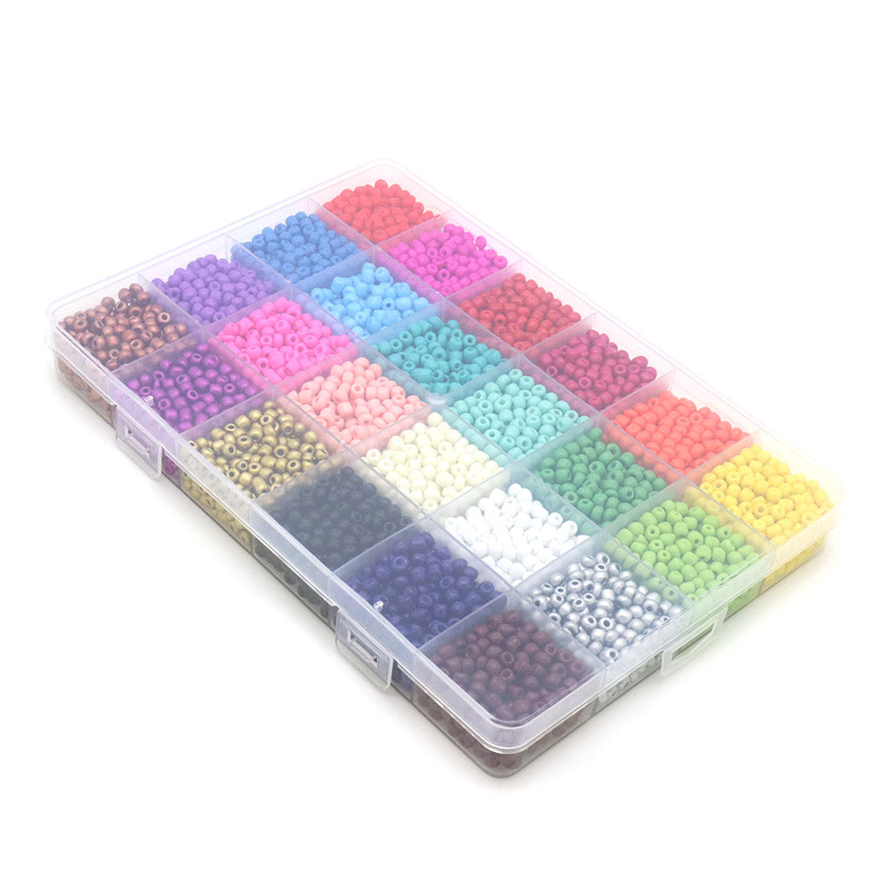 Glass Seed Beads Box 4mm Mix - Pack of 1