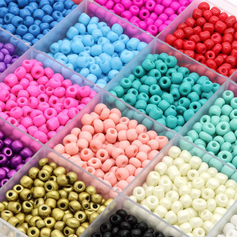 Glass Seed Beads Box 4mm Mix Pack of - Main Image
