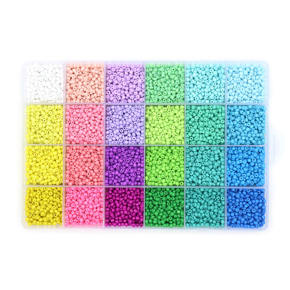 Glass Seed Beads Box 3mm Macaron Mix - Pack of 1