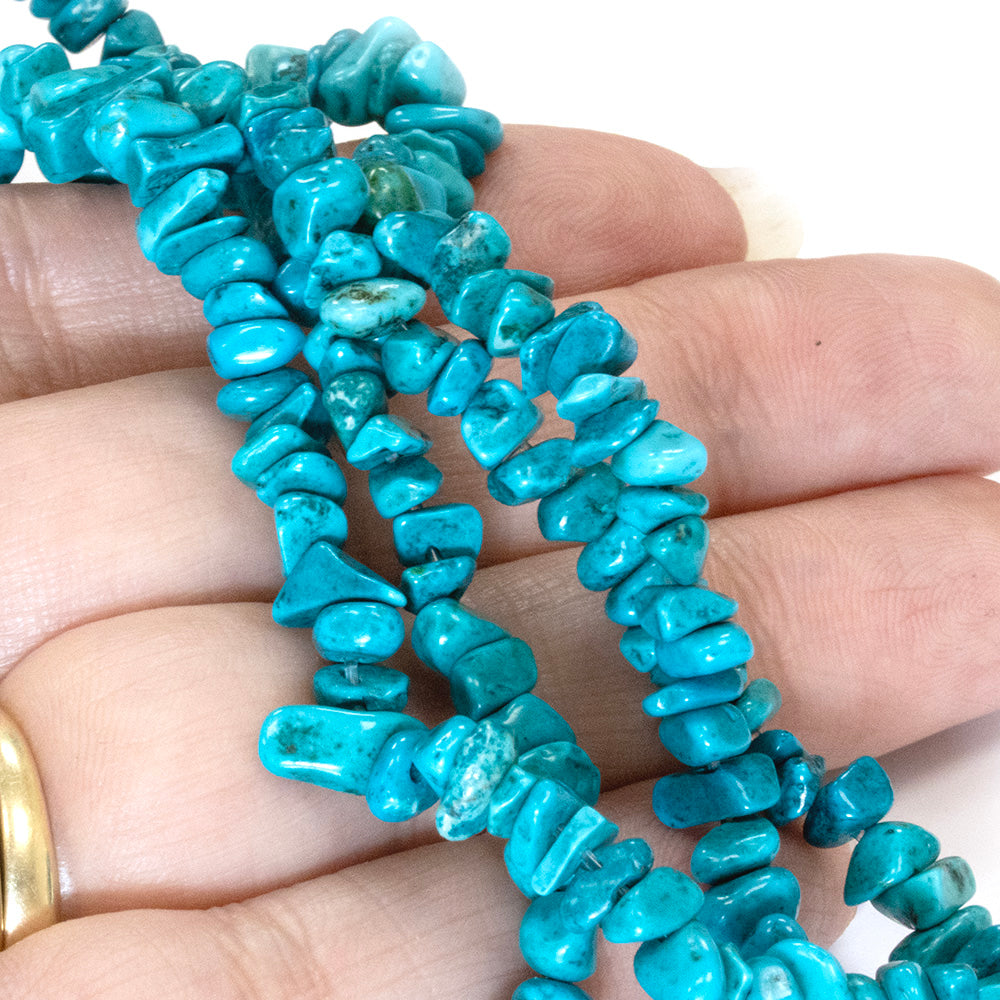 Dyed Magnesite Chips - 35cm Strand
