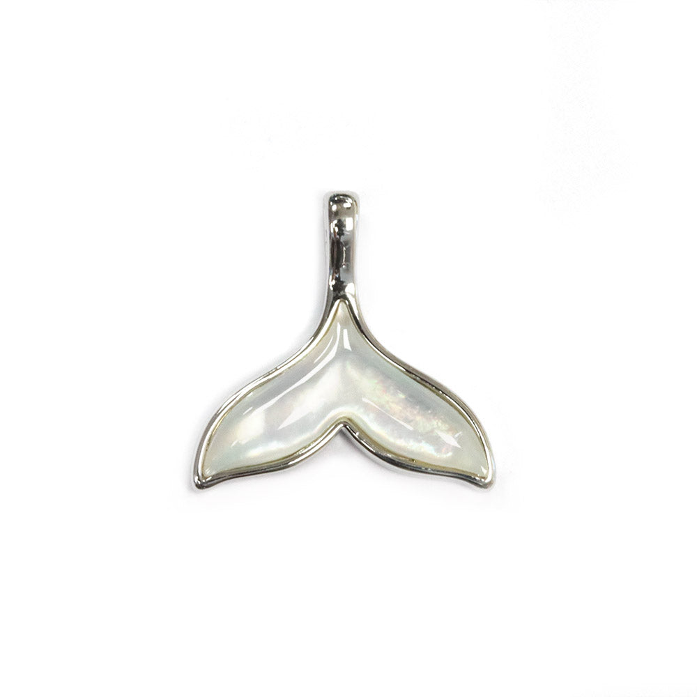Shell Fin Pendant Silver Plated 17x17.5mm - Pack of 1