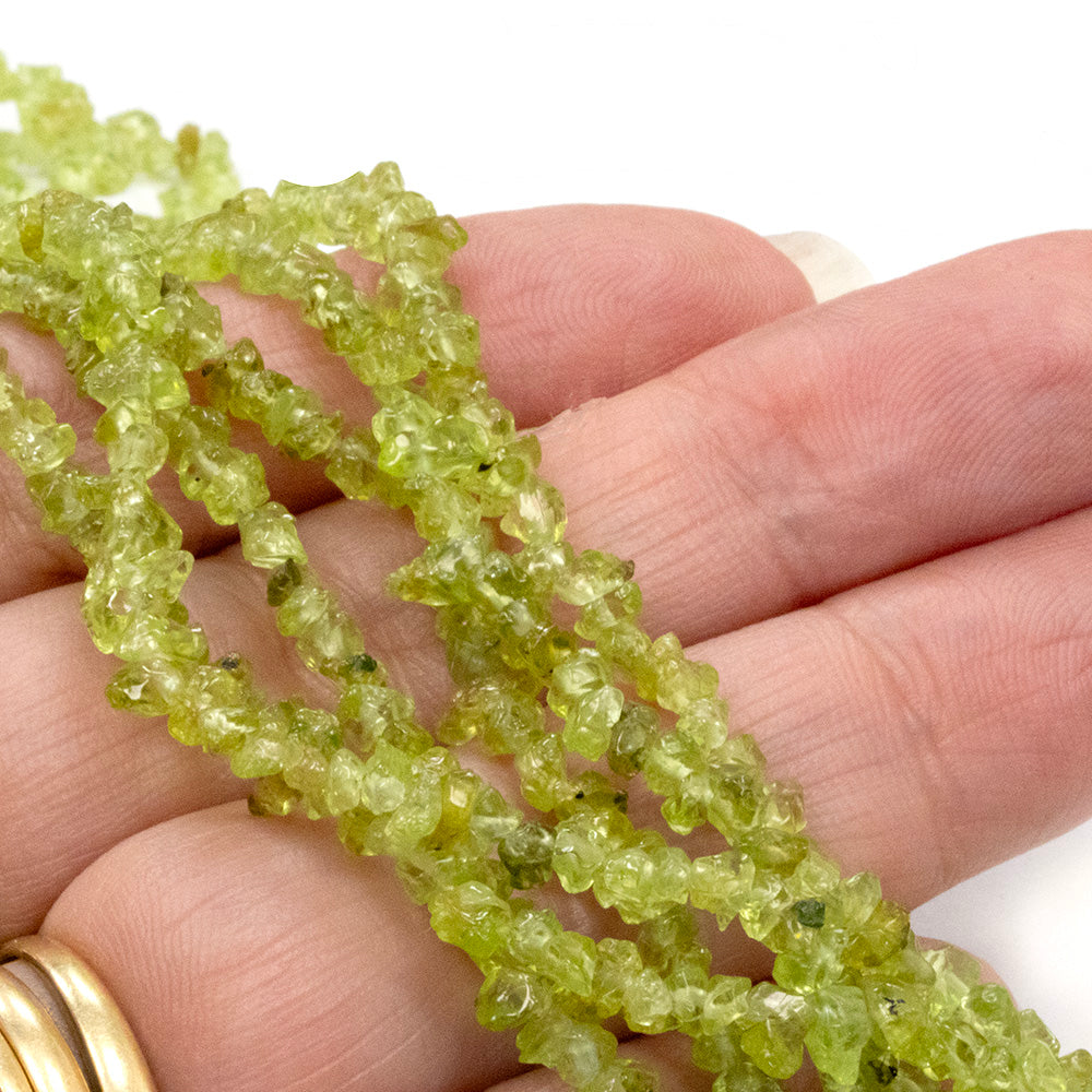 Peridot Chips - 80cm Strand
