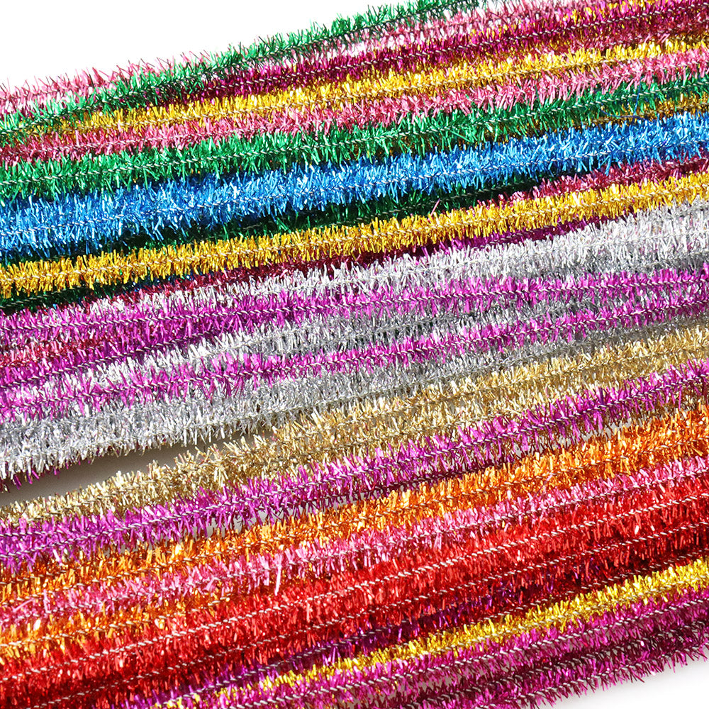 Pipe Cleaners Metallic Mix 0.6x30cm - Pack of 100