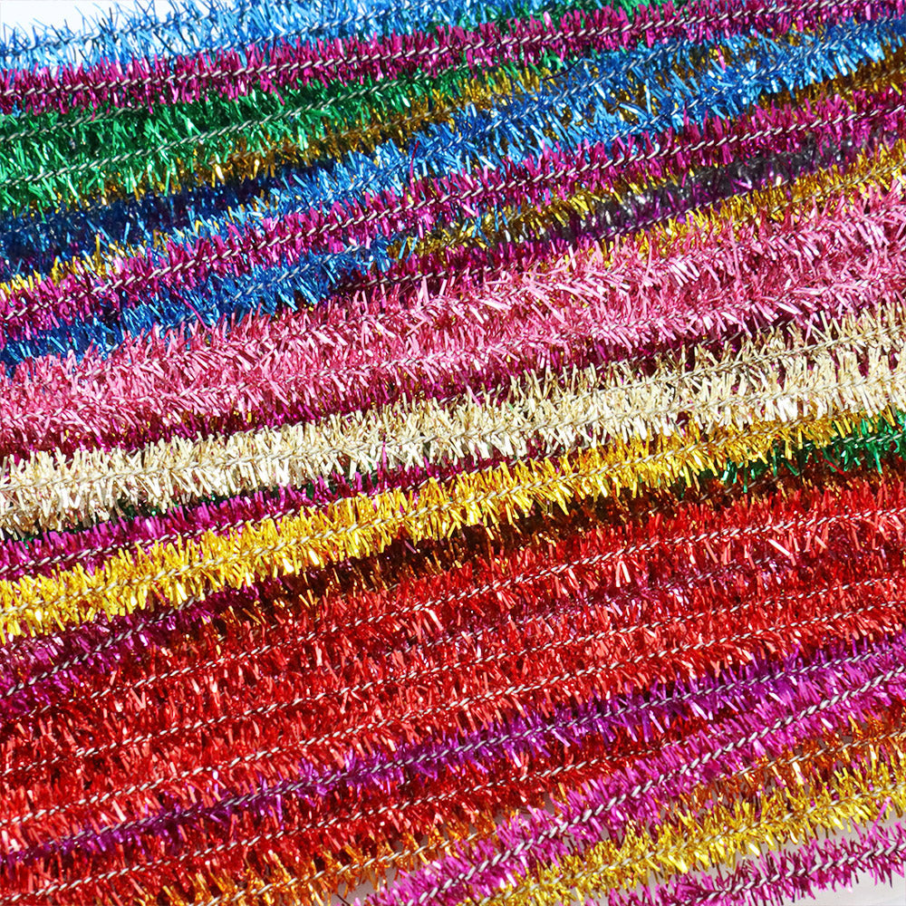 Pipe Cleaners Metallic Mix 0.6x30cm - Pack of 100