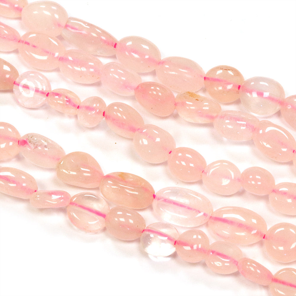 Rose Quartz Small Nuggets - 35cm Strand