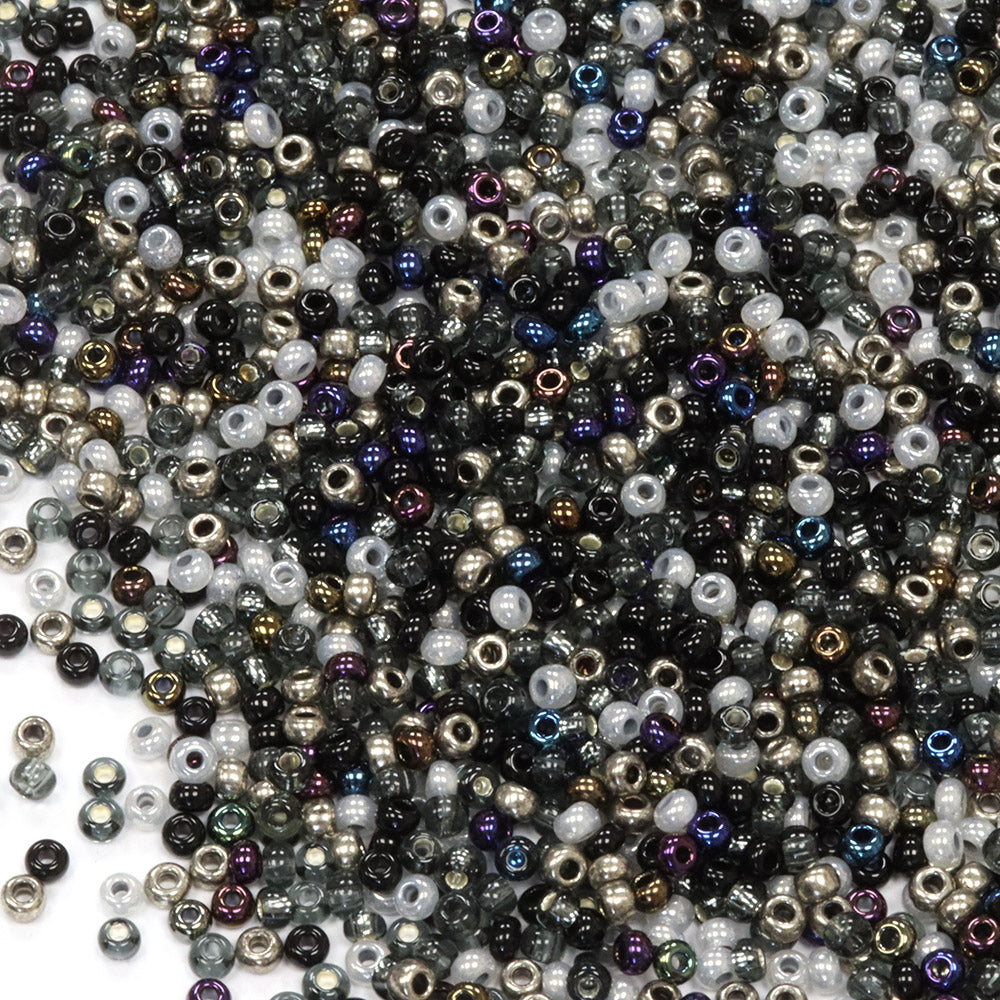 Seed Bead Black Mix 11/0 - Pack of 50g