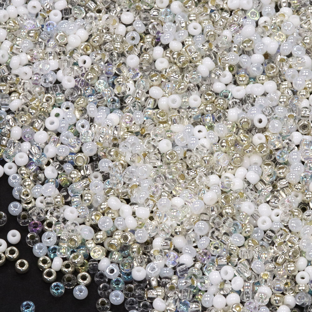 Seed Bead White Mix 11/0 - Pack of 50g