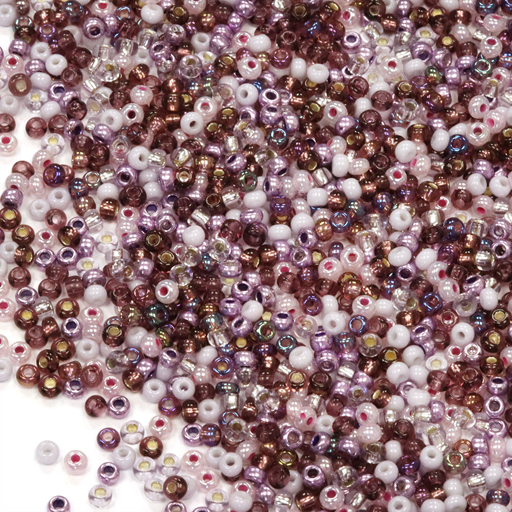 Seed Bead Purple Mix 11/0 - Pack of 50g