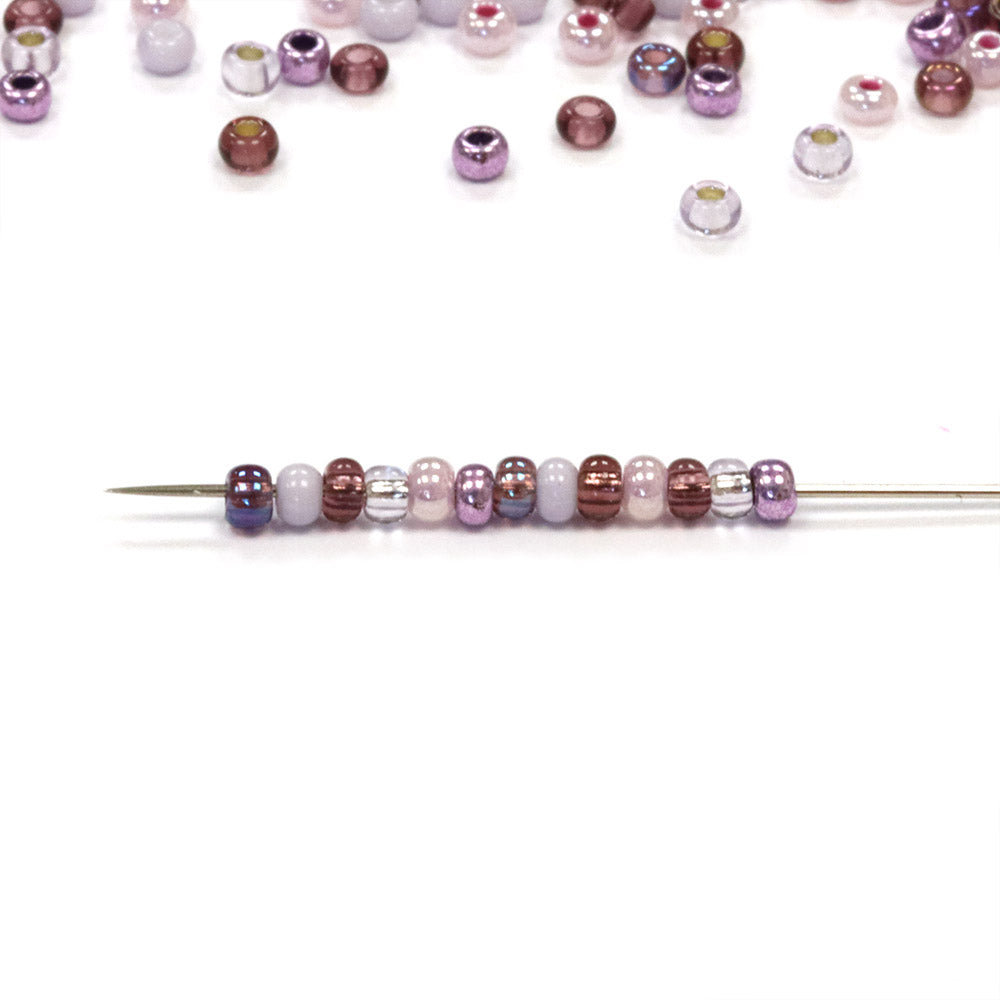 Seed Bead Purple Mix 11/0 - Pack of 50g