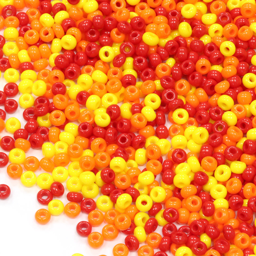 Seed Bead Flame On Mix 8/0 - Pack of 50g