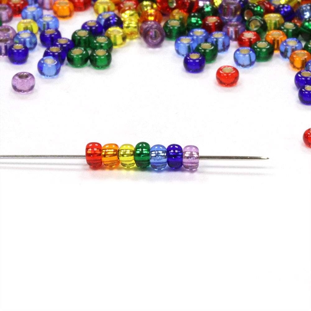 Seed Bead Rainbow Mix 8/0 - Pack of 50g