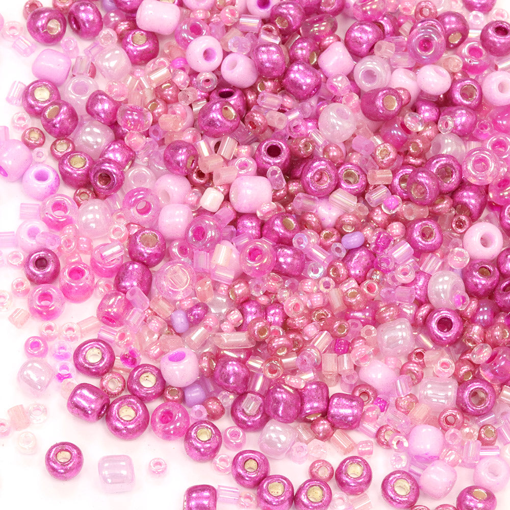 Seed Bead Mix Purple  - Pack of 30g