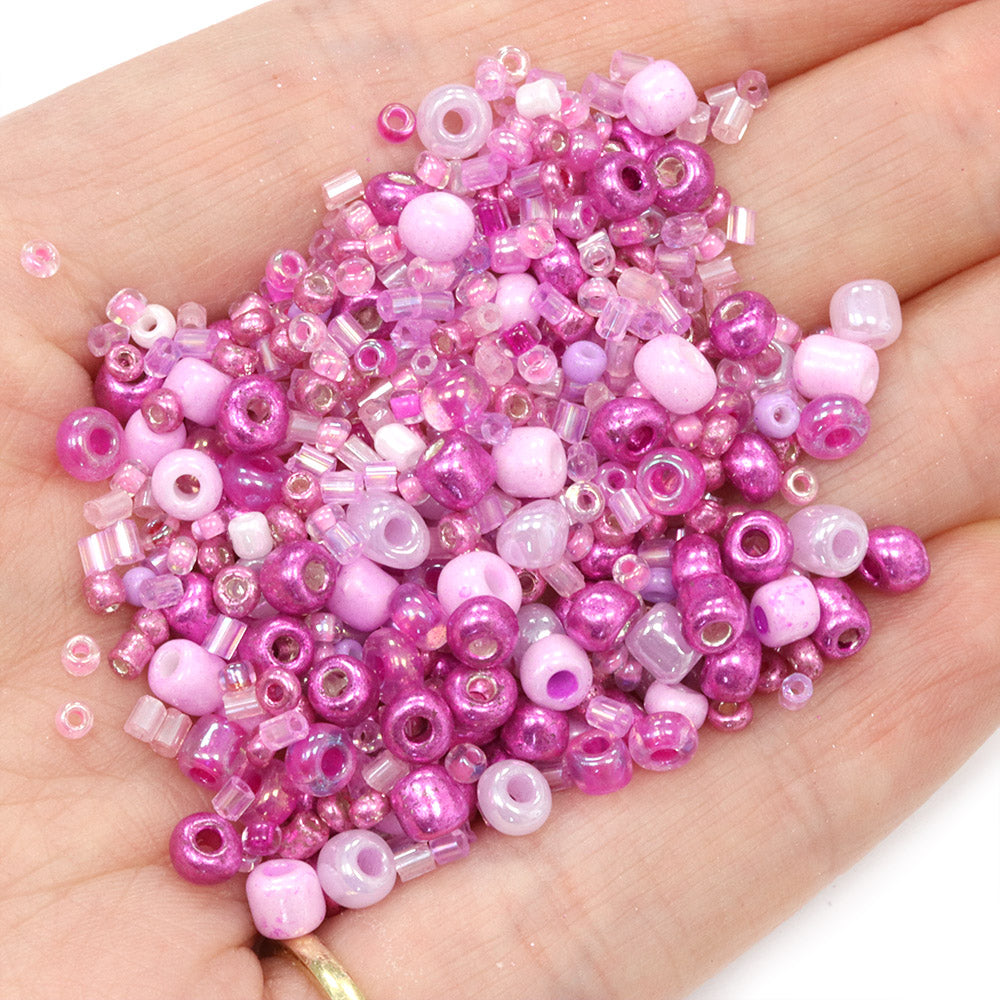 Seed Bead Mix Purple  - Pack of 30g