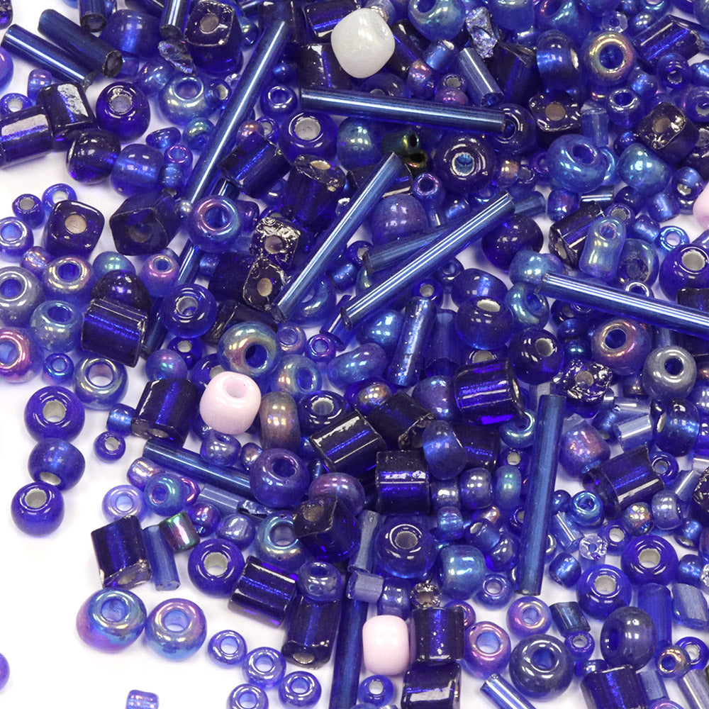 Seed Bead Mix Blue  - Pack of 30g